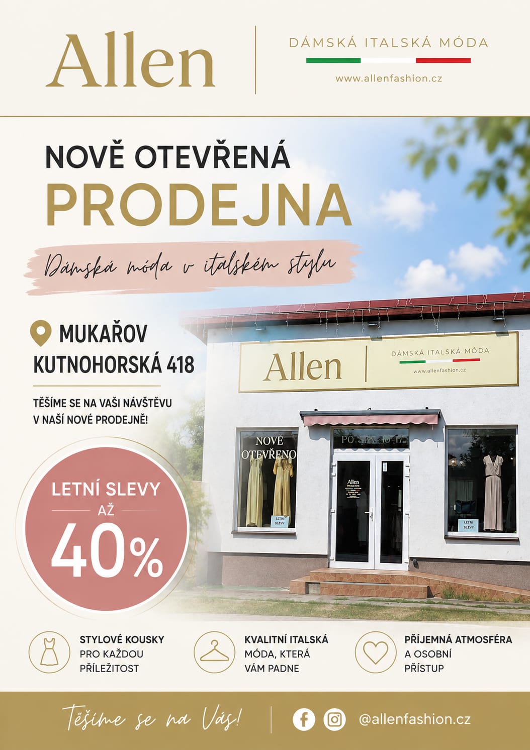 Allen dámská italská móda